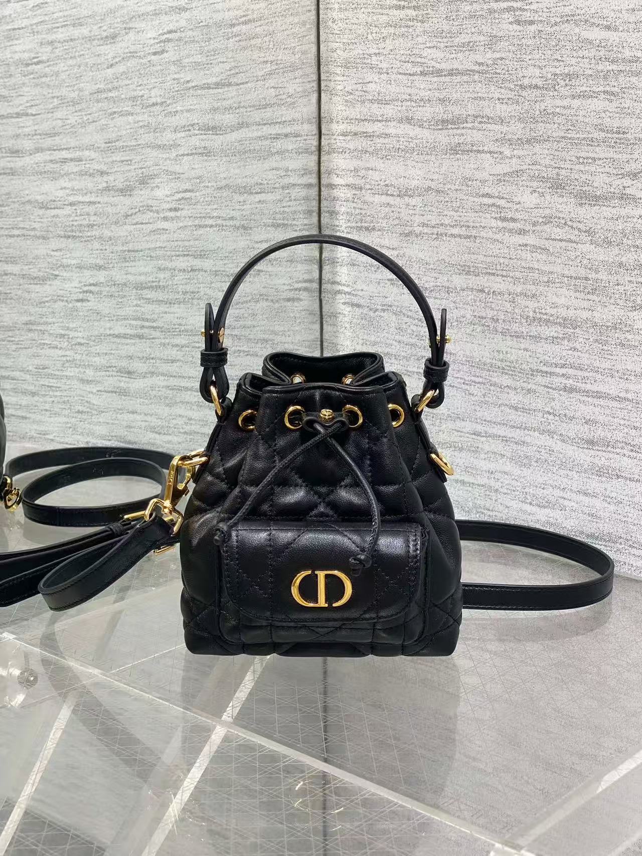Dior Caro Bucket Bag Micro