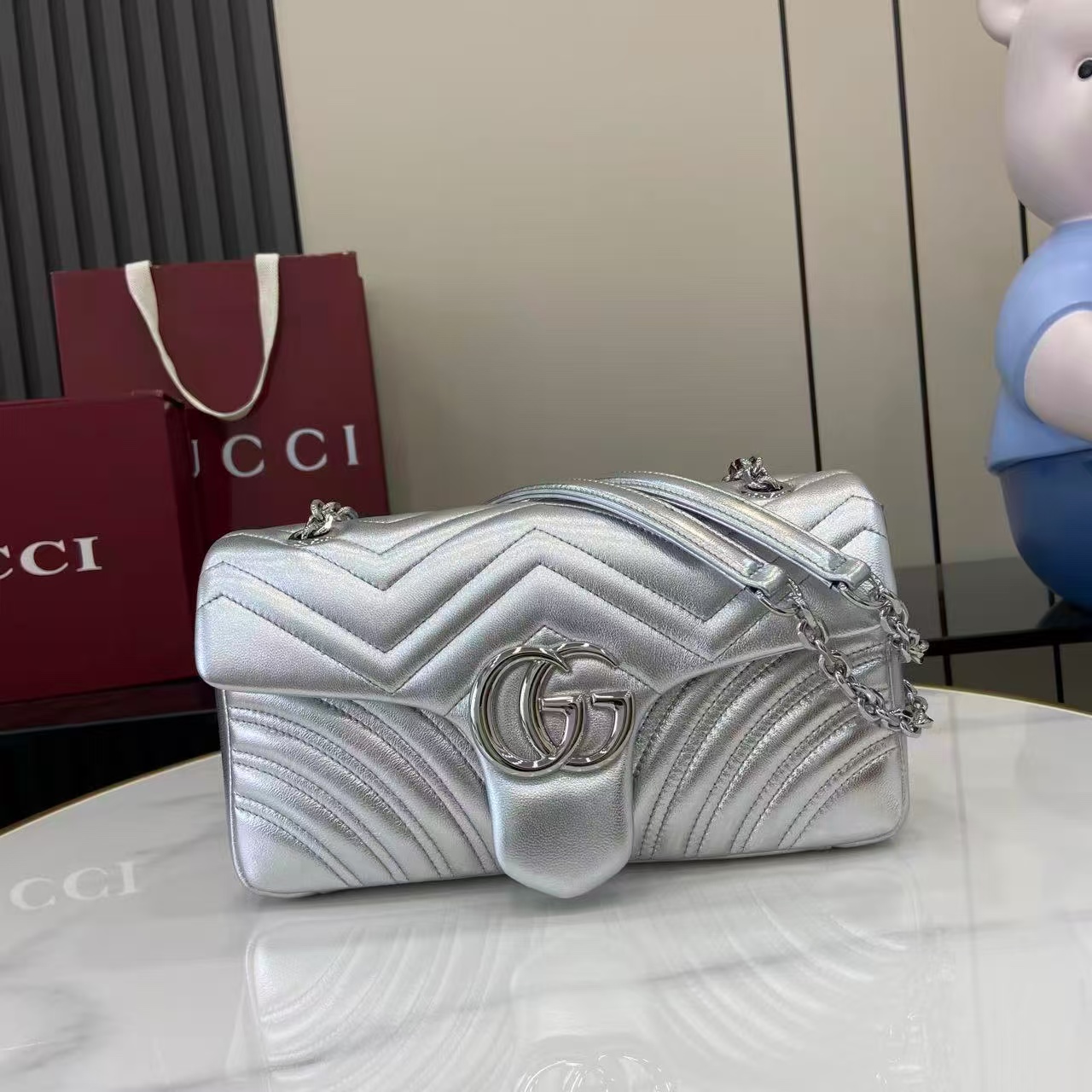 Gucci GG Marmont Shoulder Bag Green